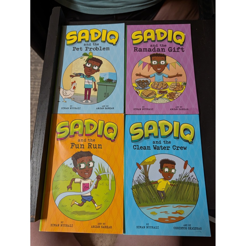Capstone Sadiq Series Childrens Books Set of 4 Kids Multicolor Good Paperback